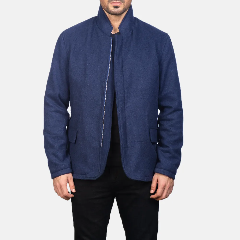 Thomas Blue Wool Jacket