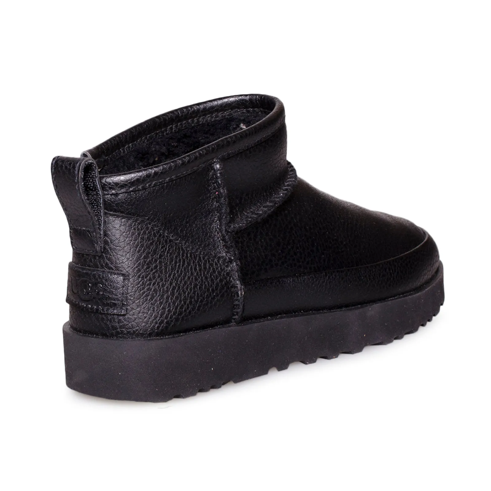 UGG Classic Sugar Ultra Mini Black Boots - Women's