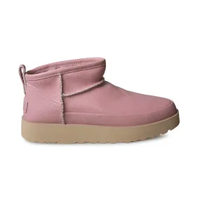 UGG Classic Sugar Ultra Mini Shell Pink Boots - Women's