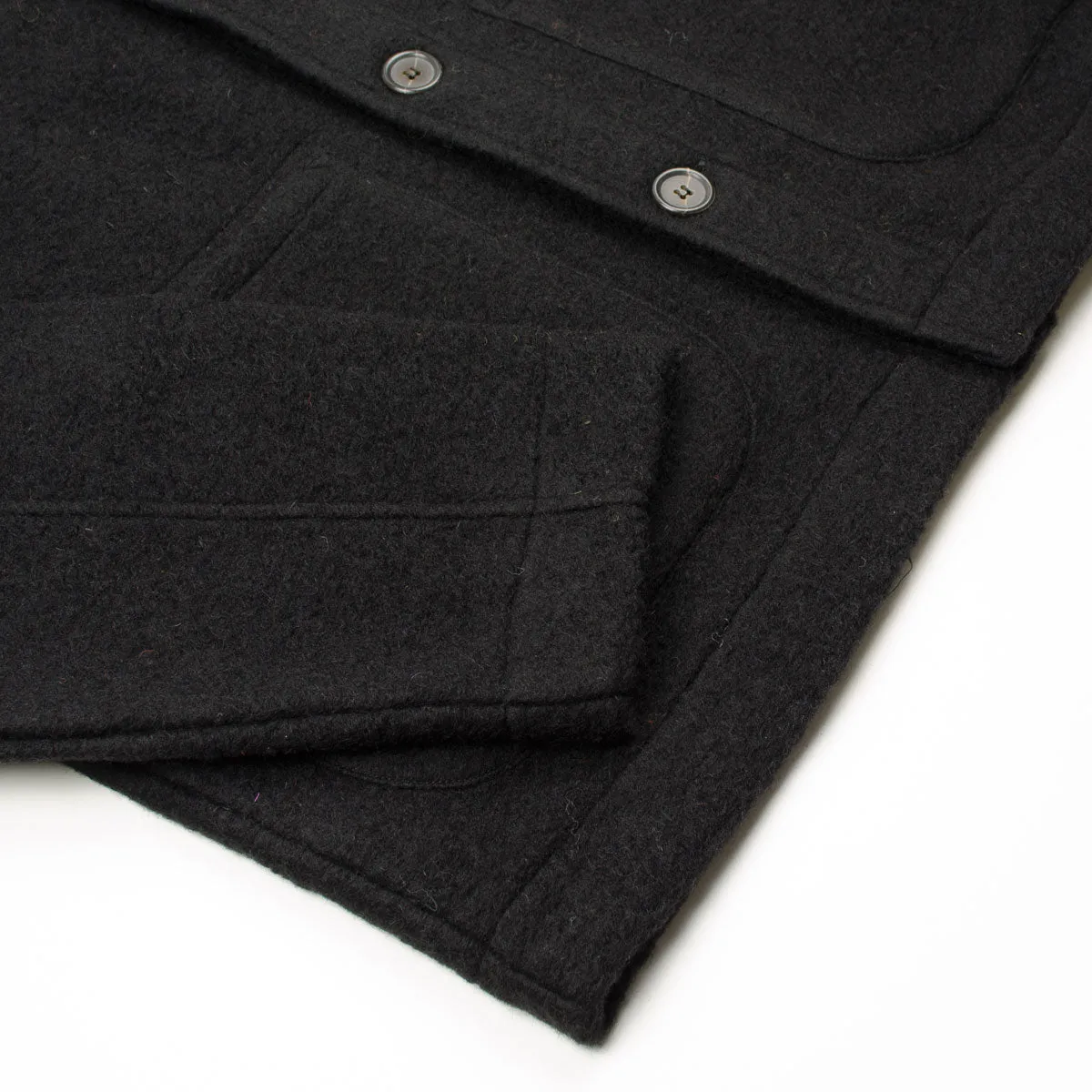 Universal Works - Field Jacket Wool Fleece - Black