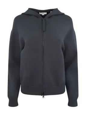 Vince Zip Hoodie in Graphite