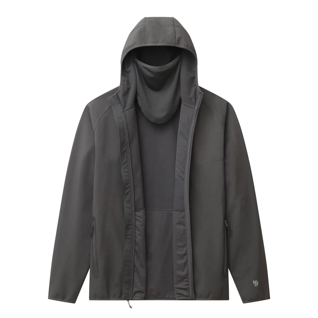 W3 Outbound Full Zip Hoodie: Water Resistant Hunting Hoodie with Face Mask