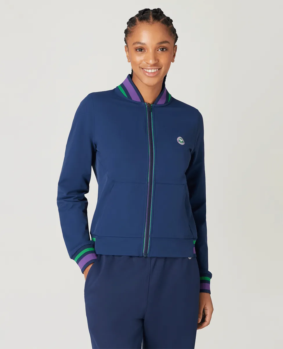 Womens Full Zip Jacket - Navy