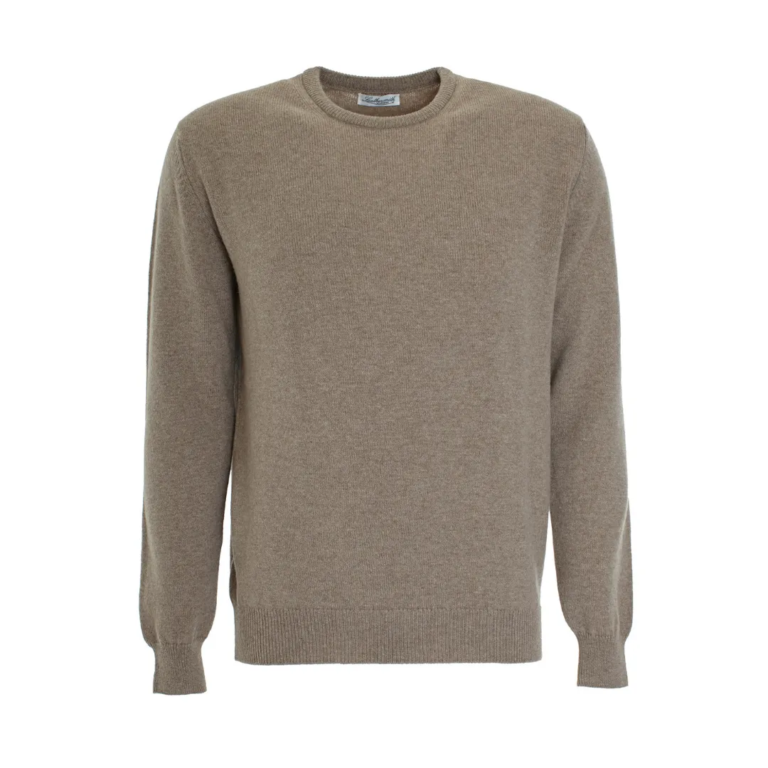 WOOL ROUND NECK SWEATER MUSHROOM