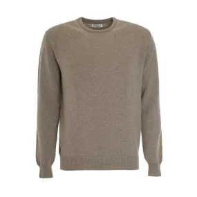 WOOL ROUND NECK SWEATER MUSHROOM